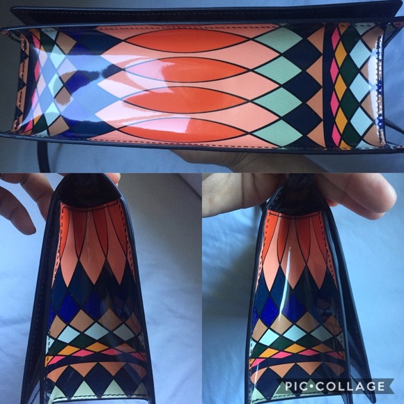 Auth Paul Smith Patent Leather Clutch Crossbody - Picture 6 of 8